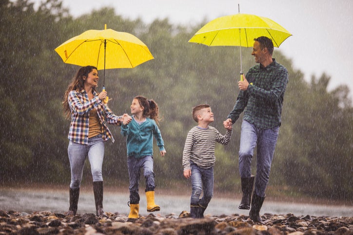 Familia con un sistema inmunológico sano