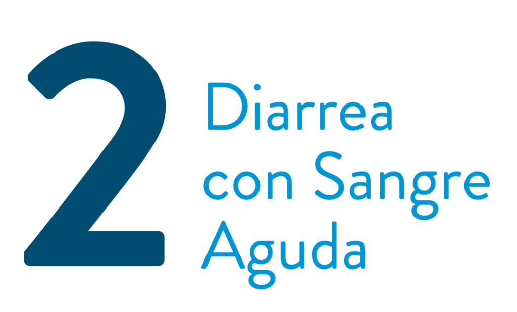 Diarrea con sangre aguda